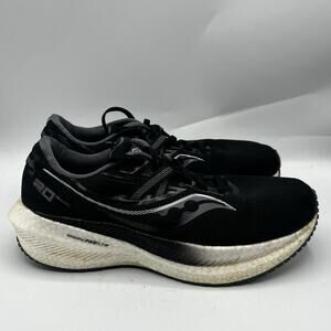 Saucony Womens Triumph 20 Black White Running Shoe Sneaker S10759-10 Size 9